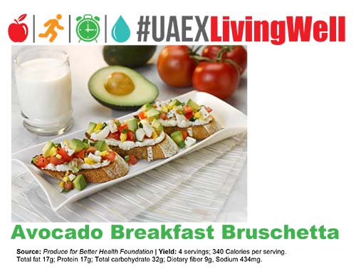 breakfast/avocado breakfast bruschetta