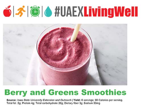 snacks/berry and greens smoothies