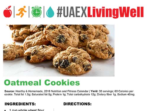 snacks/oatmeal cookies