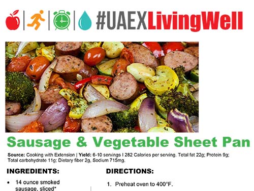 maindish/sausage and vegetable sheet pan